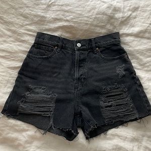 Pacsun Distressed High Waisted Icon Shorts